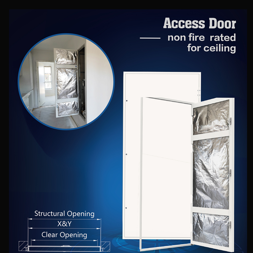 The size is not specified for access panel !