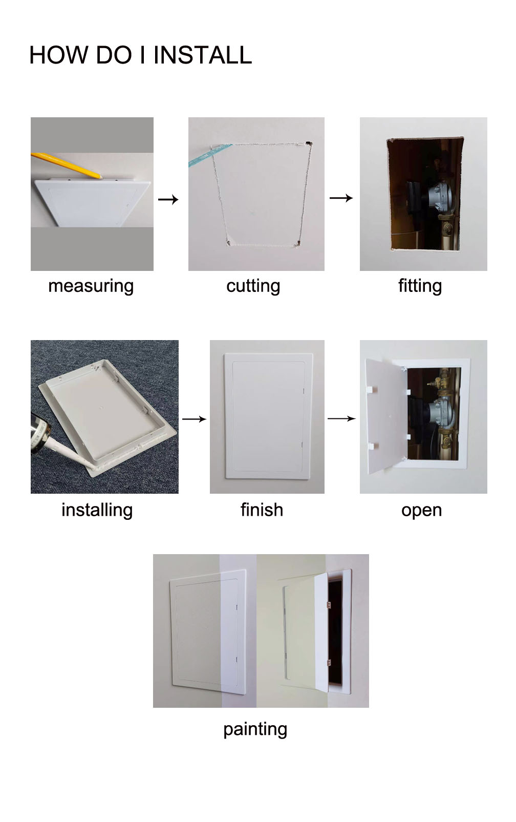How do i install a access panel ?