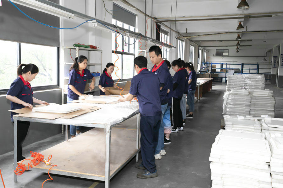 Factory production management process.