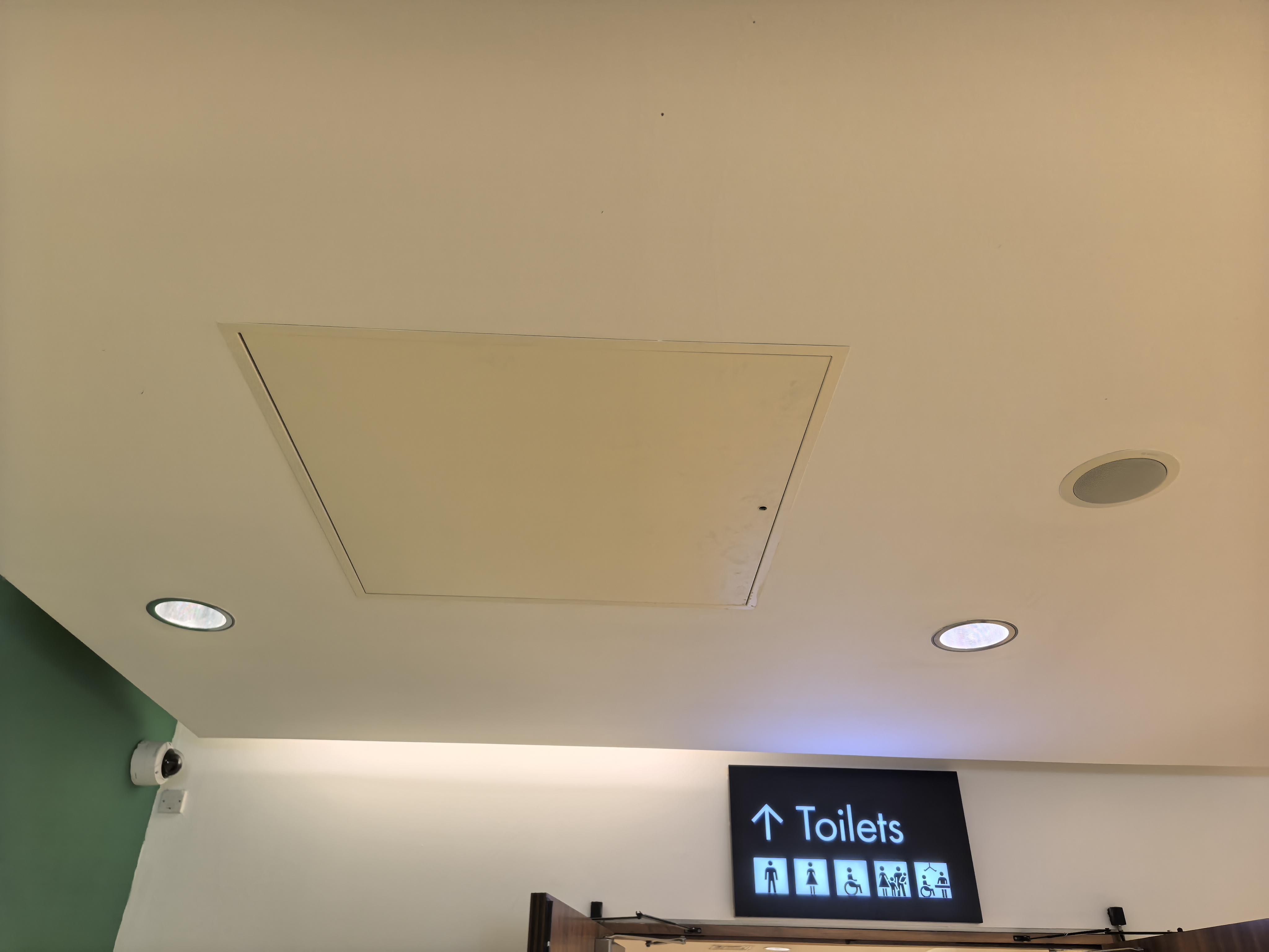 In commercial interiors, where are tool-free access panels most effective?